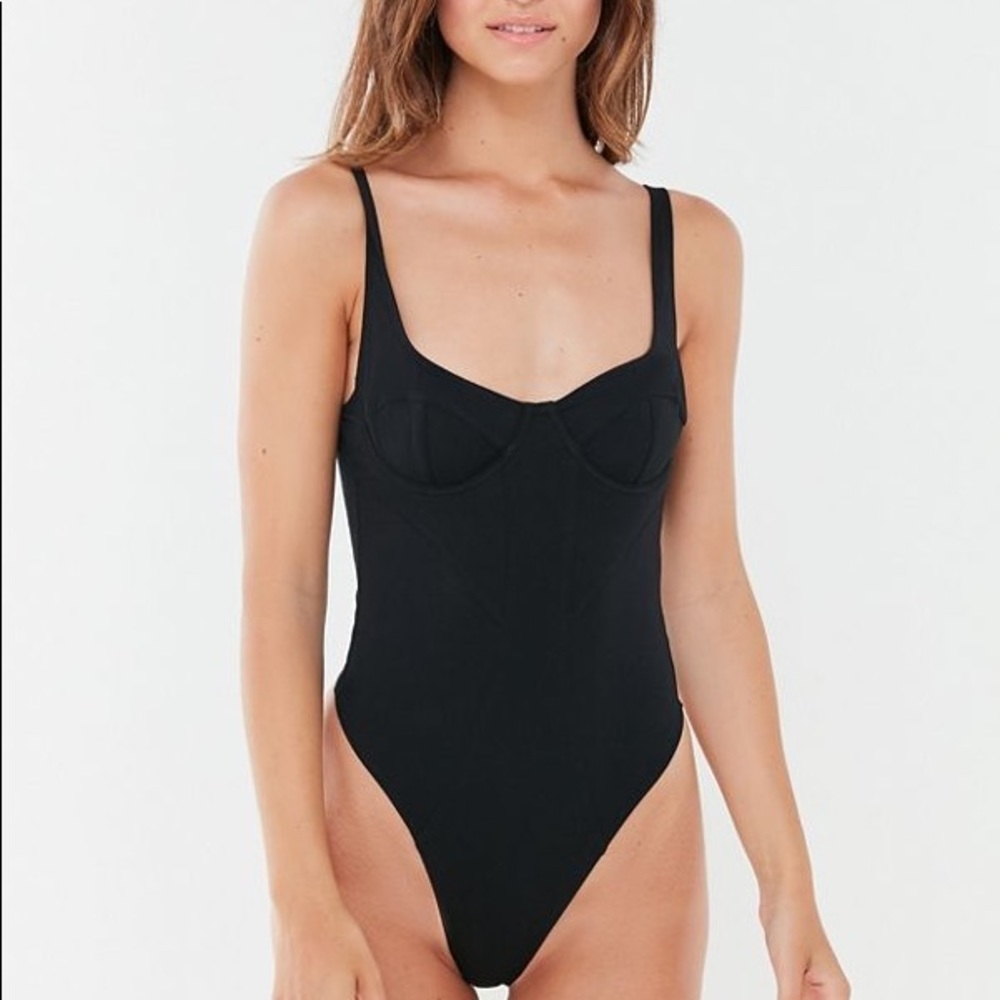 SOLD Urban outfitter out from under seamed bustier bodysuit